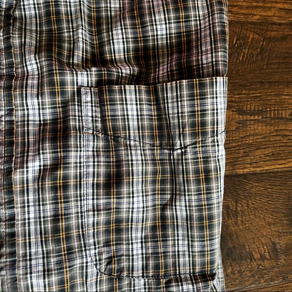 Green/Yellow-orange Plaid Button Down Shirt from Gap - Picture 4 of 5